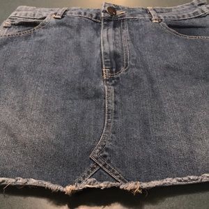 91 COTTON ON A-LINE MINI JEAN SKIRT